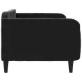 Lit de repos noir 90x190 cm velours