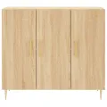 Buffet chêne sonoma 90x34x80 cm bois d'ingénierie
