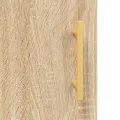 Buffet chêne sonoma 90x34x80 cm bois d'ingénierie