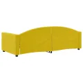 Lit de repos jaune 90x200 cm velours