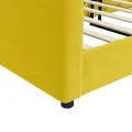 Lit de repos jaune 90x200 cm velours