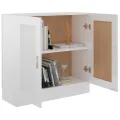 Bibliothèque Blanc brillant 82,5x30,5x80 cm Aggloméré