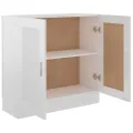 Bibliothèque Blanc brillant 82,5x30,5x80 cm Aggloméré