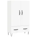 Buffet haut blanc 69,5x31x115 cm bois d'ingénierie