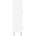 Buffet haut blanc 69,5x31x115 cm bois d'ingénierie