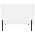 Tables basses 2 pcs blanc 50x50x40 cm bois d'ingénierie