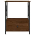 Tables de chevet 2 pcs chêne marron 50x41x65 cm bois ingénierie