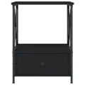 Tables de chevet 2 pcs noir 50x41x65 cm bois d’ingénierie