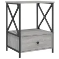 Tables de chevet 2 pcs sonoma gris 50x41x65 cm bois ingénierie