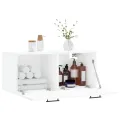 Armoire murale blanc 80x36,5x35 cm bois d'ingénierie