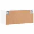 Armoire murale blanc 80x36,5x35 cm bois d'ingénierie