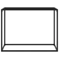 Table console Noir 100x35x75 cm Verre trempé