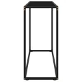 Table console Noir 100x35x75 cm Verre trempé