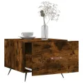 Tables basses 2 pcs chêne fumé 50x50x40 cm bois d'ingénierie
