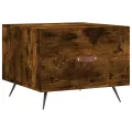 Tables basses 2 pcs chêne fumé 50x50x40 cm bois d'ingénierie