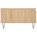 Table basse chêne sonoma 90x60x35 cm bois d'ingénierie