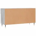 Banc à chaussures gris béton 102x35x55 cm bois d'ingénierie