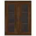 Armoires murales 2 pcs chêne marron bois d'ingénierie