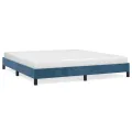 Cadre de lit Bleu foncé 180x200 cm Velours