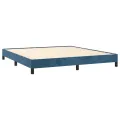 Cadre de lit Bleu foncé 180x200 cm Velours