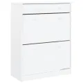 Armoire à chaussures ALTA blanc 77x35x96 cm bois massif de pin