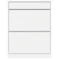 Armoire à chaussures ALTA blanc 77x35x96 cm bois massif de pin