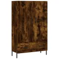Buffet haut chêne fumé 69,5x31x115 cm bois d'ingénierie