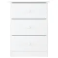 Table de chevet ALTA blanc 41x35x55 cm bois de pin massif