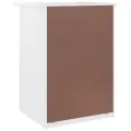 Table de chevet ALTA blanc 41x35x55 cm bois de pin massif