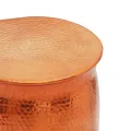 Table basse/tabouret martelé en aluminium Couleur laiton/cuivre