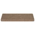 Tapis d'escalier 15 pcs Tissu aiguilleté 65x21x4 cm Crème