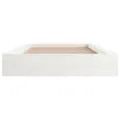 Cadre de lit Blanc 100x200 cm Bois massif