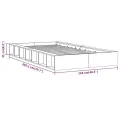 Cadre de lit Blanc 100x200 cm Bois massif