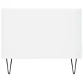 Table basse Blanc brillant 90x50x40 cm Bois d'ingénierie