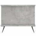 Table basse gris béton 90x50x40 cm bois d'ingénierie