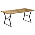 Table de salle à manger 180x90x76cm Bois de récupération solide