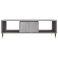Table basse sonoma gris 104x60x35 cm bois d'ingénierie