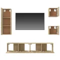 Ensemble de meubles TV 5 pcs Chêne sonoma Bois d'ingénierie