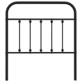 Tête de lit métal noir 80 cm