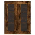 Armoire murale chêne fumé 69,5x34x90 cm