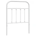Tête de lit métal blanc 75 cm