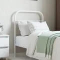 Tête de lit métal blanc 75 cm