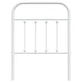 Tête de lit métal blanc 75 cm