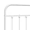 Tête de lit métal blanc 75 cm