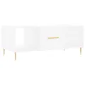 Table basse blanc 102x50x40 cm bois d'ingénierie