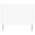 Table basse blanc 102x50x40 cm bois d'ingénierie
