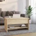 Table basse Chêne sonoma 80x50x40 cm Bois d'ingénierie