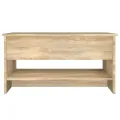Table basse Chêne sonoma 80x50x40 cm Bois d'ingénierie