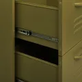 Armoire à tiroirs Vert olive 80x35x101,5 cm Acier