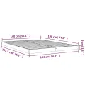 Cadre de lit 140x190 cm bois de pin massif